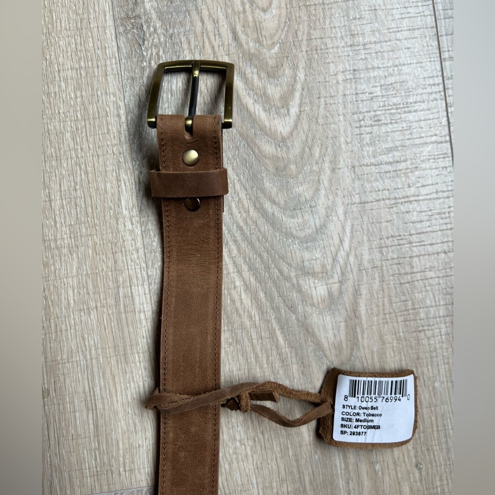 Nisolo Owen Belt Mens leather belt tobacco